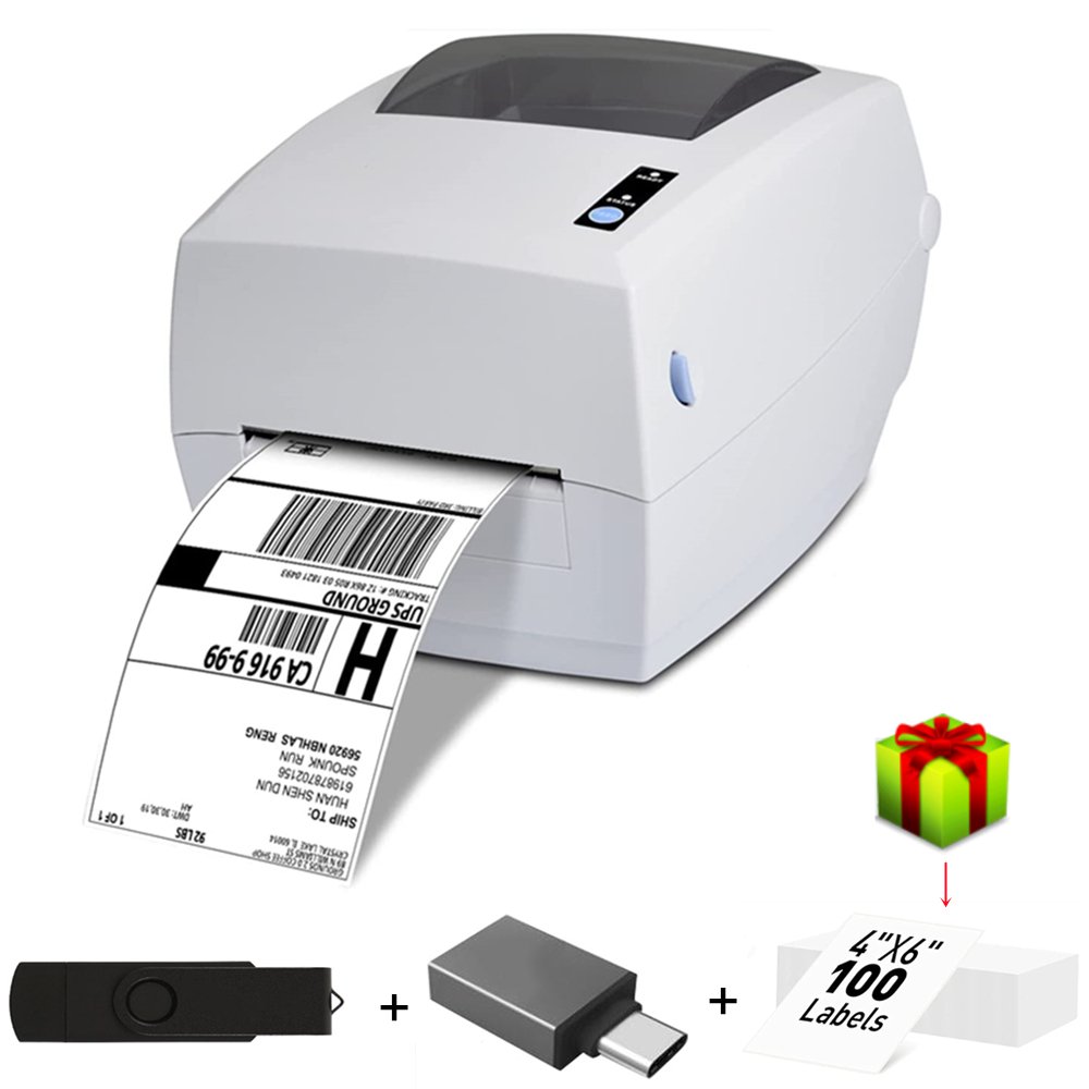 Thermal Label Printer,Shipping Label Maker,High Speed Commercial Printer for small bussness,Compatible with Ebay, Shopify, FedEx,USPS,Etsy