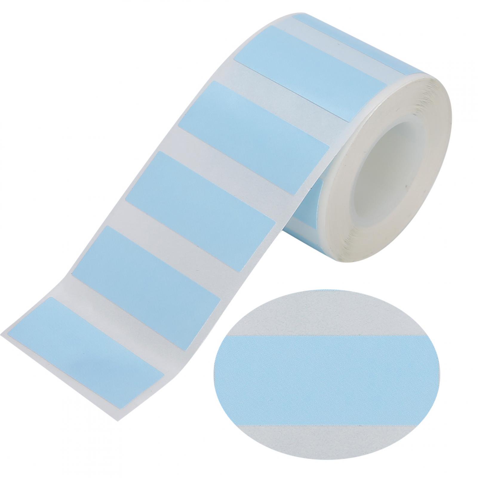 1.2x0.5in Waterproof Thermal Label Paper Adhesive Blue Color For Printer EQ11 Store Packing Bag,Thermal Label,Printer Accessory